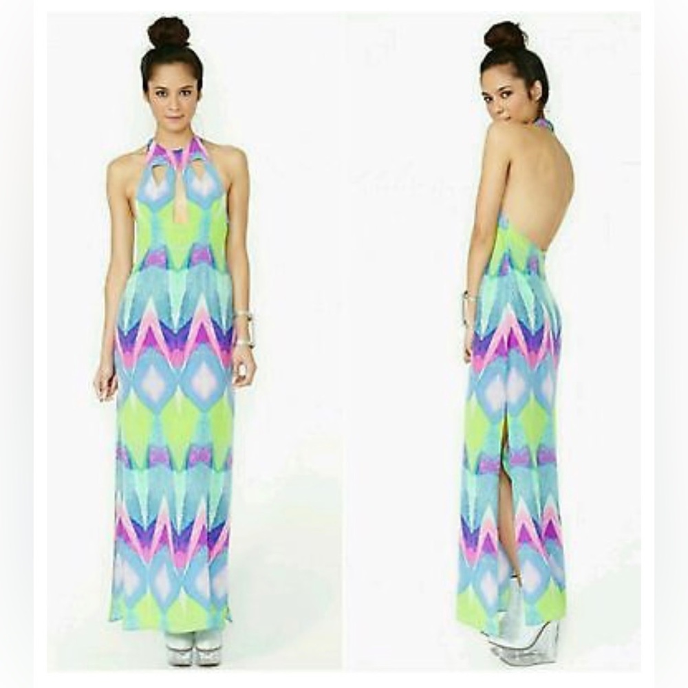 Nasty Gal Bright Cutout Dress